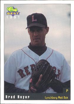 1991 Classic Best Lynchburg Red Sox #4 Brad Hoyer Front