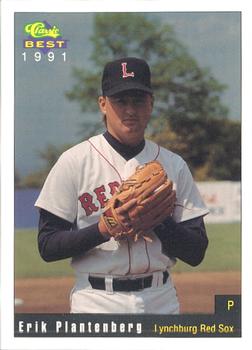 1991 Classic Best Lynchburg Red Sox #6 Erik Plantenberg Front