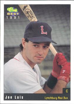 1991 Classic Best Lynchburg Red Sox #12 Joe Luis Front