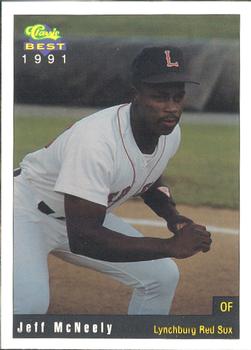 1991 Classic Best Lynchburg Red Sox #22 Jeff McNeely Front