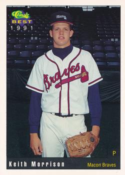 1991 Classic Best Macon Braves #6 Keith Morrison Front