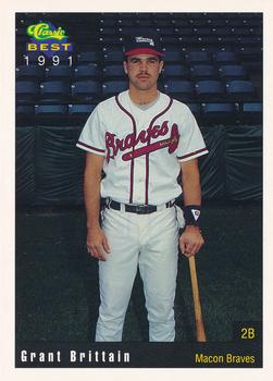 1991 Classic Best Macon Braves #17 Grant Brittain Front