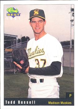 1991 Classic Best Madison Muskies #1 Todd Russell Front