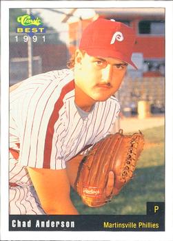 1991 Classic Best Martinsville Phillies #27 Chad Anderson Front