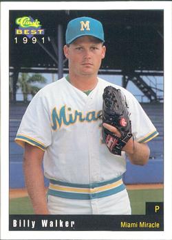 1991 Classic Best Miami Miracle #4 Billy Walker Front