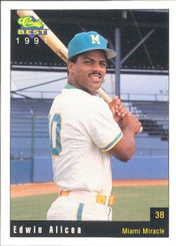 1991 Classic Best Miami Miracle #26 Edwin Alicea Front