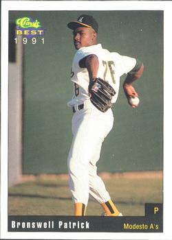 1991 Classic Best Modesto A's #11 Bronswell Patrick Front