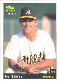 1991 Classic Best Modesto A's #17 Ted Kubiak Front