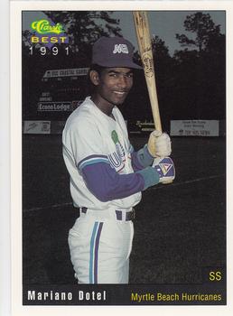 1991 Classic Best Myrtle Beach Hurricanes #19 Mariano Dotel Front