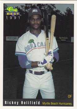 1991 Classic Best Myrtle Beach Hurricanes #24 Rickey Holifield Front