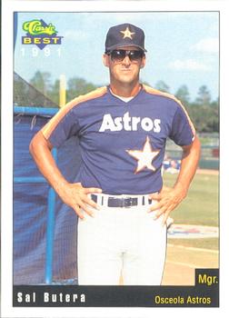 1991 Classic Best Osceola Astros #26 Sal Butera Front