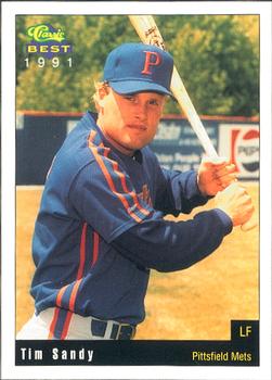 1991 Classic Best Pittsfield Mets #8 Tim Sandy Front