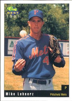 1991 Classic Best Pittsfield Mets #20 Mike Lehnerz Front