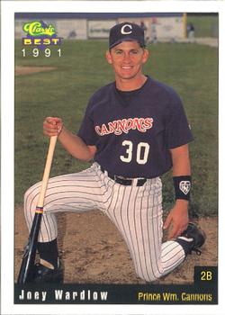 1991 Classic Best Prince William Cannons #20 Joey Wardlow Front