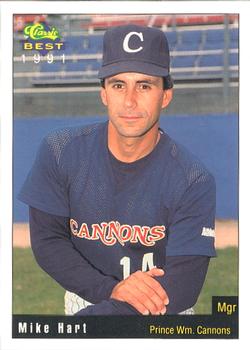 1991 Classic Best Prince William Cannons #24 Mike Hart Front