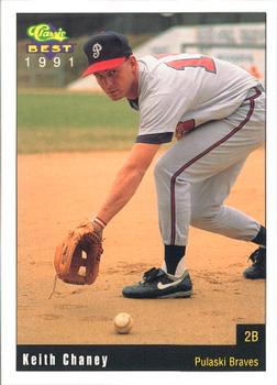 1991 Classic Best Pulaski Braves #5 Keith Chaney Front