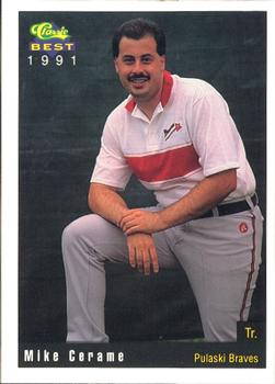 1991 Classic Best Pulaski Braves #30 Mike Cerame Front