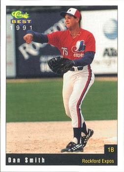 1991 Classic Best Rockford Expos #21 Dan Smith Front
