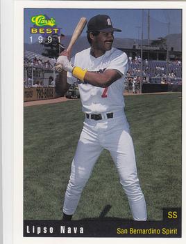 1991 Classic Best San Bernardino Spirit #19 Lipso Nava Front