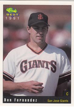 1991 Classic Best San Jose Giants #1 Dan Fernandez Front