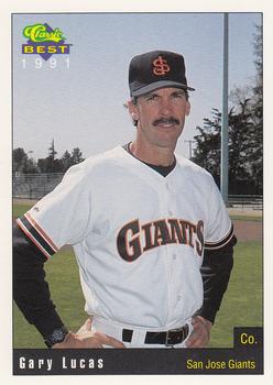 1991 Classic Best San Jose Giants #24 Gary Lucas Front