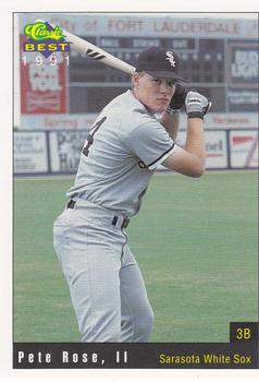 1991 Classic Best Sarasota White Sox #18 Pete Rose, II Front