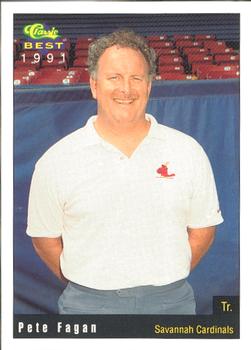 1991 Classic Best Savannah Cardinals #4 Pete Fagan Front