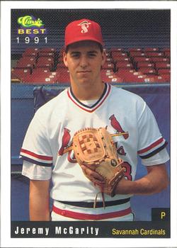 1991 Classic Best Savannah Cardinals #10 Jeremy McGarity Front