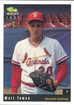 1991 Classic Best Savannah Cardinals #12 Matt Tomso Front