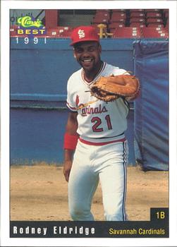 1991 Classic Best Savannah Cardinals #16 Rodney Eldridge Front