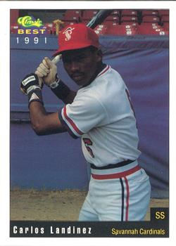 1991 Classic Best Savannah Cardinals #18 Carlos Landinez Front