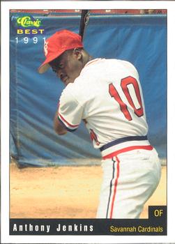 1991 Classic Best Savannah Cardinals #25 Anthony Jenkins Front