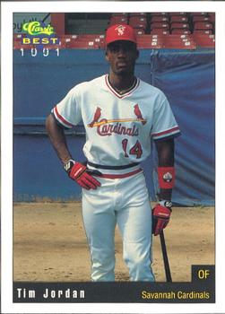 1991 Classic Best Savannah Cardinals #26 Tim Jordan Front