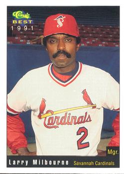 1991 Classic Best Savannah Cardinals #27 Larry Milbourne Front