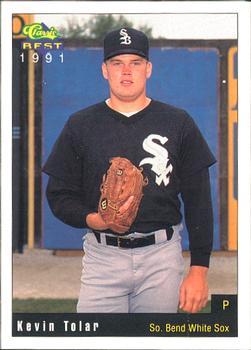 1991 Classic Best South Bend White Sox #1 Kevin Tolar Front