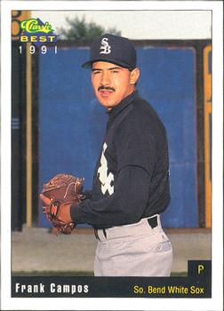1991 Classic Best South Bend White Sox #14 Frank Campos Front