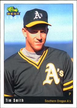 1991 Classic Best Southern Oregon A's #3 Tim Smith Front