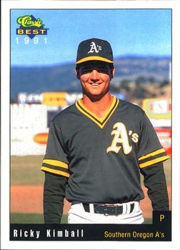 1991 Classic Best Southern Oregon A's #6 Ricky Kimball Front