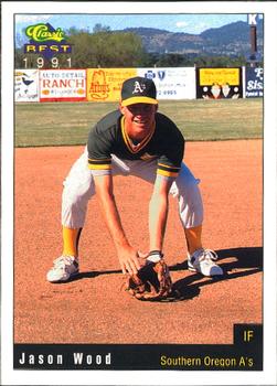 1991 Classic Best Southern Oregon A's #12 Jason Wood Front