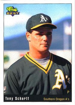 1991 Classic Best Southern Oregon A's #19 Tony Scharff Front