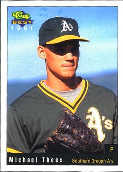 1991 Classic Best Southern Oregon A's #26 Michael Thees Front