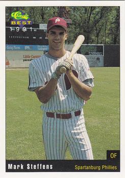 1991 Classic Best Spartanburg Phillies #27 Mark Steffens Front