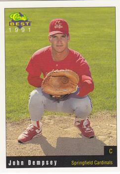 1991 Classic Best Springfield Cardinals #12 John Dempsey Front