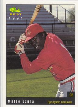 1991 Classic Best Springfield Cardinals #21 Mateo Ozuna Front