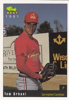 1991 Classic Best Springfield Cardinals #27 Tom Urbani Front