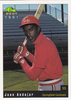 1991 Classic Best Springfield Cardinals #2 Juan Andujar Front