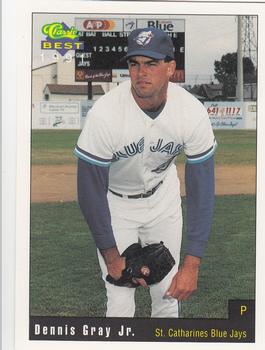 1991 Classic Best St. Catharines Blue Jays #16 Dennis Gray  Front