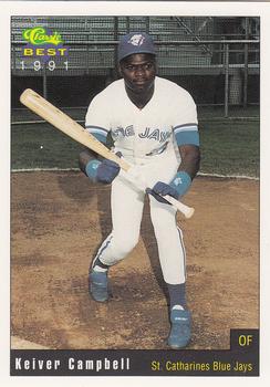 1991 Classic Best St. Catharines Blue Jays #2 Keiver Campbell Front