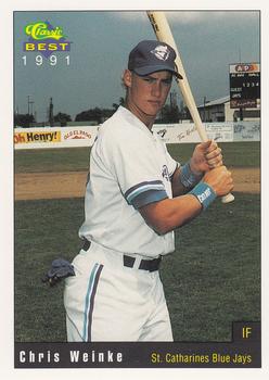 1991 Classic Best St. Catharines Blue Jays #6 Chris Weinke Front
