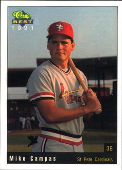 1991 Classic Best St. Petersburg Cardinals #18 Mike Campas Front